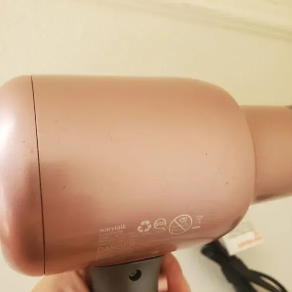Wavy Talk Ionic Hair Dryer Rose Gold & Grey 1875W with Concentrator Nozzle - Picture 8 of 16